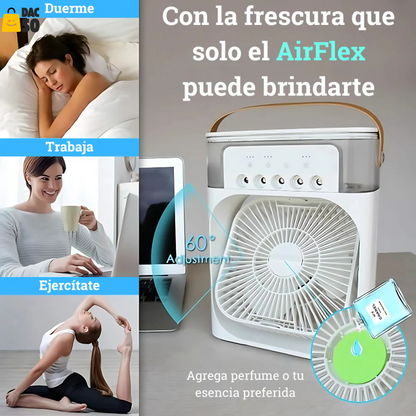 Ventilador Humidificador que Combate el Calor y el Aire Seco